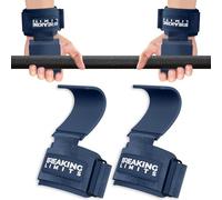 Breaking Limits Lifting Hooks for Weight Lifting (Pair) - Wrist Hooks for Weightlifting, Gym, Deadlifts & Pull-Ups- Hook Lifting Straps - Hook Grips for Men & Women