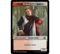 Breaking News - Human Cleric Token | Outlaws of Thunder Junction - Breaking News