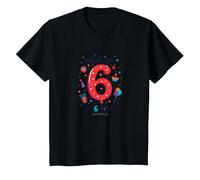 Breaking News: I'm 6 Today! Birthday Gift for 6 Year Old T-Shirt, Kids, Black, 2 Years