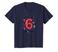 Breaking News: I'm 6 Today! Birthday Gift for 6 Year Old T-Shirt, Kids, Navy, 2 Years