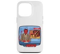 Breaking News Satan Occult Retro Vintage Funny Adult Humor Case for iPhone 13 Pro