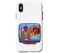 Breaking News Satan Occult Retro Vintage Funny Adult Humor Case for iPhone X/XS