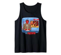 Breaking News Satan Occult Retro Vintage Funny Adult Humor Tank Top