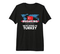 Breaking News We're Going to Turkey Family Trip Matching Premium T-Shirt