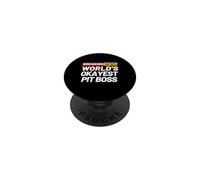 Breaking News World's Okayest Pit Boss PopSockets Adhesive PopGrip