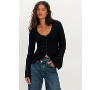 Breaking Point Babydoll Cardi at Free People in Black, Size: Medium - female