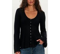 Breaking Point Babydoll Cardi at Free People in Black, Size: Small - female