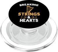 Breaking Strings and Hearts Harp PopSockets PopGrip for MagSafe