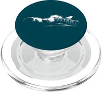 Breaking Wave On Groynes With Seagull Ocean Beach PopSockets PopGrip for MagSafe