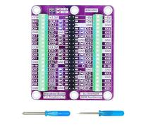 Breakout Board for Raspberry Pi 5 /4B /3B+ /3B /3A+ /2B /1B+/1A+ /Zero 2W/Zero W/Zero Suitable for Beginners in Programming, Terminal Block Shield HAT with Pin Header, GPIO Status LED with Screwdriver