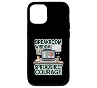 Breakroom Wisdom Spreadsheet Courage - Corporate Case for iPhone 12/12 Pro