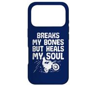 Breaks My Bones But Heals My Soul Funny Dirt Biking Case for iPhone 17 Pro