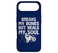 Breaks My Bones But Heals My Soul Funny Dirt Biking Case for iPhone Air