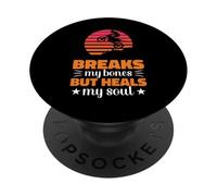 Breaks My Bones Funny Motorcycle Riding Motorcycle For Men PopSockets Adhesive PopGrip