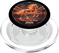 Breakthrough Fire Horse Dynamic 2026 Lunar New Year Design PopSockets PopGrip for MagSafe