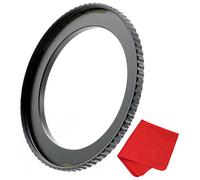 Breakthrough Photography 62mm to 82mm Step-Up Lens Adapter Ring For Filters, Made Of CNC Machined Brass With Matte Black Electroplated Finish