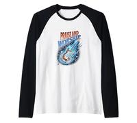 Breakthrough Power Praise & Worship Christian Guitar Design Raglan Baseball Tee