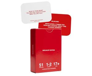 Breakup Edition by We’re Not Really Strangers - A Card Game and Guide Designed to Help You Get Over Your Ex, 51 Questions and Wildcards to Self-Reflect and Heal After A Breakup
