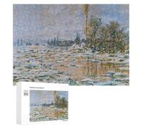 Breakup of Ice Lavacourt, 300 PCS Wooden Art Puzzle, Year-End Present; for Shared Table Time