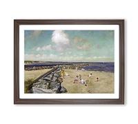 Breakwater Shinnecock By William Merritt Chase Classic Painting Framed Print | A3 Walnut Framed Wall Art | Ready to Hang | Classic Historical Picture | Living Room Bedroom Lounge Office