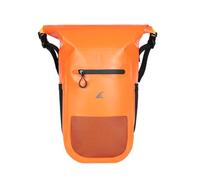 Breakwater Supply™ Meanhigh Dry Bag Waterproof Rolltop Backpack, 25L, Medium/Large, for Water Sports, Boating, Bike, Fishing, Hi-Visibility Safety Orange (Orange)