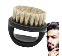 Breaky Oil Applicator Kit - Black Walnut Wood Brush with Natural Hair | Round Whipped Brush with Boar Handle, Shaving Brush for Men with Handle, Accessory for AC