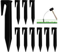 BREANIFULL 120 PCS Pegs for Robotic Lawnmower Boundary Cables Universal Ground Anchor Boundary Wire Pegs Lawn Mower Peg Hooks Ground Securing Spikes Robotic Lawnmower Hooks for Robotic Lawnmowers