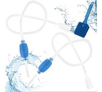 BREANIFULL 2 Pcs Aquarium Syphon Pump Fish Tank Cleaner Hand Syphon Pump with Brush Gravel Cleaner Fish Tank Clean Set for Efficient Aquarium Maintenance Cleaning Easy to Use