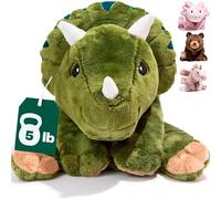 Brease Weighted Stuffed Animal - Green Dinosaur 2,3 kg, For Adults & Kids, Comforting & Soft 64 cm Huggable Dino Plush Toy