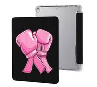 Breast C-ancer Awareness To Fight Cute Tablet Case with Pencil Holder Lightweight Hard Protective Cover Compatible with iPad 9th/ 8th/ 7th