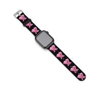 Breast C-ancer Awareness To Fight Printed Silicone Watch Band Compatible with IWatch Waterproof Soft Replacement Strap 38mm/40mm