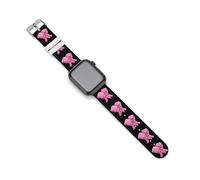 Breast C-ancer Awareness To Fight Printed Silicone Watch Band Compatible with IWatch Waterproof Soft Replacement Strap 42mm/44mm