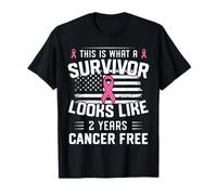 Breast Cancer 2 Years Survivor of Being Breast Cancer Free T-Shirt