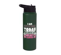 Breast Cancer Awareness Accessories Support Breast Cancer Stainless Steel Insulated Water Bottle