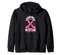 Breast Cancer Awareness Accessories Support Breast Cancer Zip Hoodie