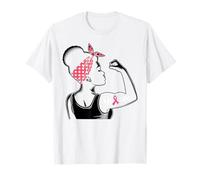 Breast Cancer Awareness African American Pink Ribbon Fighter T-Shirt