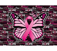 Breast Cancer Awareness Backdrop October Pink Ribbon Breast Cancer Photography Background Breast Cancer Charity Activities Home Office Party Awareness Decorations (10x8FT)