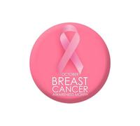 Breast Cancer Awareness Badge Lapel Pins Round Badge Pink Ribbon Buttons Brooches Breast Cancer Merchandise Uk Meaningful Faith Strength Hope Cancers Gifts Accessories For Public Event Fundraiser