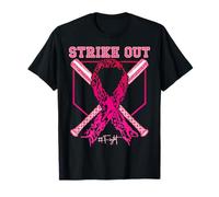 Breast Cancer Awareness Baseball Strike Out Gifts Man Women T-Shirt