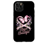 Breast Cancer Awareness Brave Looks Beautiful Ribbon Case for iPhone 11 Pro