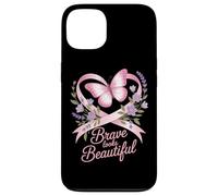 Breast Cancer Awareness Brave Looks Beautiful Ribbon Case for iPhone 13