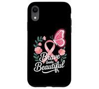 Breast Cancer Awareness Brave Looks Beautiful Ribbon Case for iPhone XR