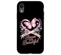 Breast Cancer Awareness Brave Looks Beautiful Ribbon Case for iPhone XR