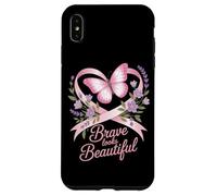 Breast Cancer Awareness Brave Looks Beautiful Ribbon Case for iPhone XS Max