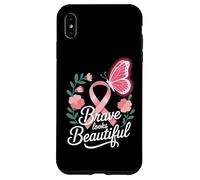 Breast Cancer Awareness Brave Looks Beautiful Ribbon Case for iPhone XS Max