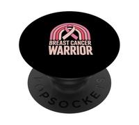 Breast Cancer Awareness Breast Cancer Warrior Rainbow PopSockets Adhesive PopGrip