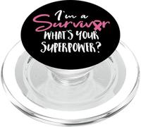 Breast Cancer Awareness Cancer Survivor PopSockets PopGrip for MagSafe