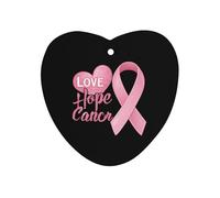 Breast Cancer Awareness Car Air Freshener Decorative Hanging Aromatherapy Tablets for Car Trucks Love form