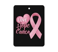 Breast Cancer Awareness Car Air Freshener Decorative Hanging Aromatherapy Tablets for Car Trucks Square