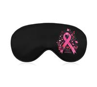Breast Cancer Awareness Comfortable Sleep Eye Mask Soft Covers for Sleeping with Adjustable Strap